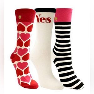 Kate Spade Valentine’s Day Socks | 3-pack